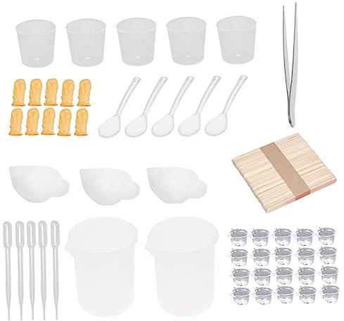 Sewroro 101stücke Teiliges Epoxidharz Werkzeugset Praktische Droppharz-tools Für Kreative Bastelprojekte Für Handarbeiten Und Individuelle