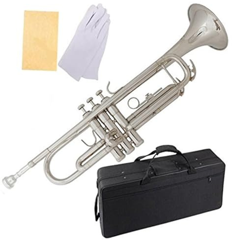 Standard Trompeten Set Vernickelte B-Trompete Für Anfänger Die Ein Trompeteninstrument Spielen