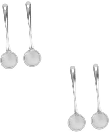 Cabilock 4pcs Ergonomic Handle Heat Resistant Mesh Flour Sifter Sieve for Home Kitchen