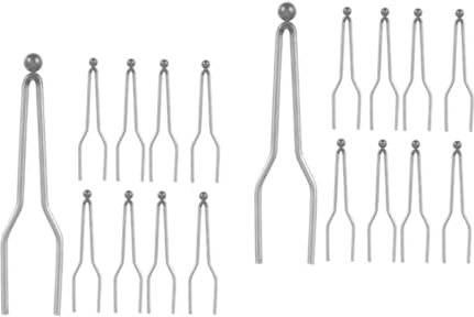 DIYEAH 2 Ensembles Pointe De Stylo Chauffante Électrique Pâte Torche Enregistrer Machine À Brûler Kit De Soudure Stylo Thermique Outil Chaleur Marqueur Brûleur Métal Silver 9 Pièces * 2