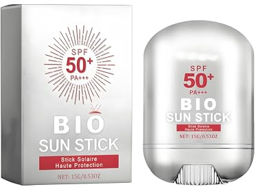 SPF 50 Sun Cream Stick - Ski Sun Cream and Lip Balm with VC & Nicotinamide - Moisturizing After Sun Care - Tinted Sunscreen for Face & - Factor 50 Sun Protection