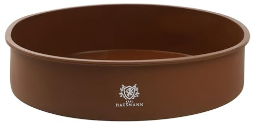 KARL HAUSMANN Silikon Backform Rund - Ø 25 cm - Braun Kuchenform - Silikonbackform - Silikon Springform - Tortenform - Runde Silikonform Backen - Kuchenbackform - Backformen - Silikonformen Torte