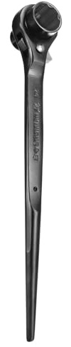 QUARKZMAN 22mm x 24mm Ratschenschlüssel, CR-V Ringratschenschlüssel 12-Punkt Doppelendiger Stecknuss Ratsche Podger Schlosser Werkzeug für Auto Reparatur Mechanische Wartung