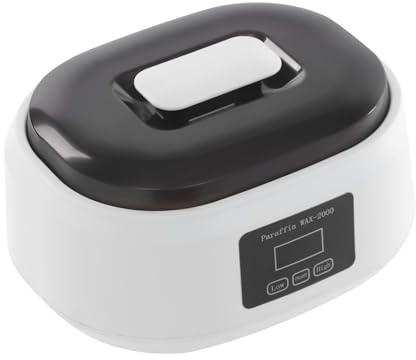 Fondeur de cire, bain de paraffine pour mains et pieds, bain de paraffine pour le bain de paraffine pour les soins de beauté, pour la fabrication de bougies DIY (blanc)