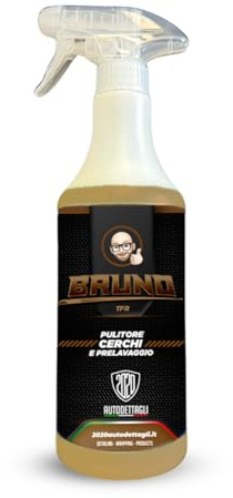 Bruno Pulitore Cerchi Auto e TFR Professionale – Sgrassante Potente per Cerchi in Lega, Pneumatici e Prelavaggio – Rimuove Polvere Freni e Sporco Stradale