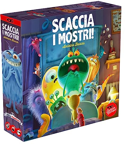 Scaccia i Mostri - Gioco Collaborativo per Bambini dai 3 Anni - Gioco di Memoria - Per 1-6 Giocatori - Durata 10min - Edizione Italiana