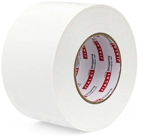 JIALAI HOME White Duct Tape 3 inch, Industrial Grade 3 inches x 55 Yards (164 ft), 9 Mil Heavy-Duty, Waterproof, UV Resistant for Crafts & Home Improvement