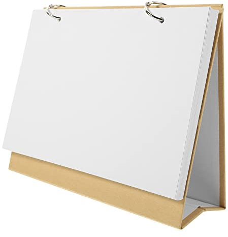 Tofficu Tischkalender Blanko DIY Handbemalter für Desktop Homeoffice Schule aus Hochwertigen Materialien
