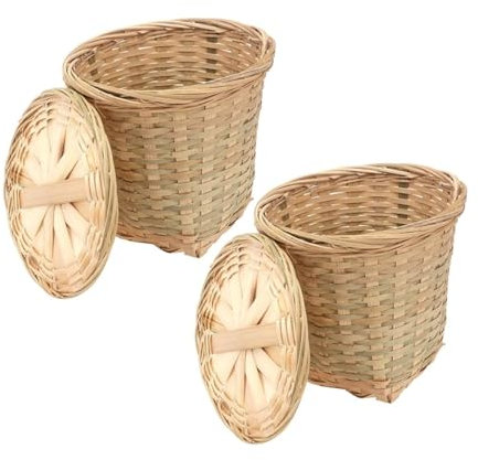 HYKJCSS Huevera Gallina Cesta De Huevos Rellena De Dulces, Cesta De Servidor, Cesta De Comida Tejida, Contenedor De Almacenamiento De Alimentos, 2 Uds. Hueveras