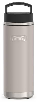 THERMOS ICON BEVERAGE BOTTLE 0,71l, beige/sandstone mat, Thermosflasche Edelstahl 710ml, isolierte Trinkflasche, 18 h heiß / 24 h kalt, spülmaschinenfest, absolut dicht, BPA-frei