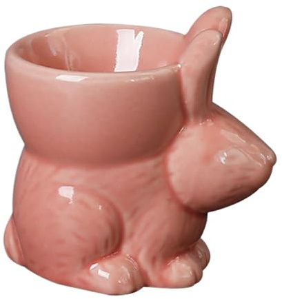 Coquetier de lapin - Photophore de lapin de Pâques | Photophore en porcelaine de lapin de Pâques en céramique | Joli coquetier vintage stable pour décoration