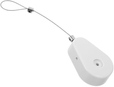 Veemoon Enrouleur Câble Rétractable Antivol Automatique Acier Blanc Verrouillage Sécurisé Pour Bureau Et Maison