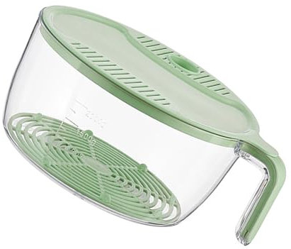 Trainerand de Lavado de Arroz, Cómodo Slip de Agarre -Vegetales Resistentes a la Vegetal Drenaje para la Casa de la Cocina (L)