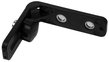 Magnetische L-wandhalterung zur Präzisen Ausrichtung und Wandmontage | Einfache Installation, Leicht Abnehmbar, Kunststoff mit Magnet, Schwarz, für Nivelliergeräte