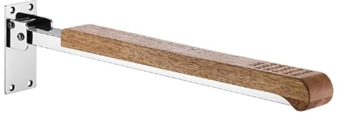 Wandstützgriff Klappbar Holz Wc Haltegriff, Toilettengriff Aufstehhilfe Stützklappgriff Haltegriff Sicherheits Stütz-Haltegriff Rutschfest Für Senioren & Behinderte, Unterstützung 200kg