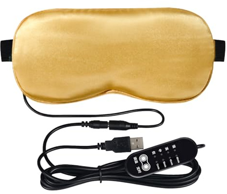Máscara térmica para los ojos, cojín portátil de tratamientos térmicos, diseño suave y cómodo, envoltura térmica recargable para reducir la fatiga, cuidado del calor en el dormitorio, estadía en hotel
