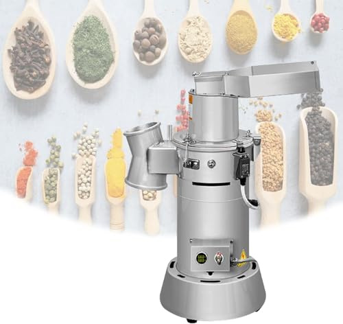 Mulino elettrico per cereali, per spezie ed erbe aromatiche, mulino a macinazione continua ad alta velocità, adatto per macinare grano secco, mais, pepe.