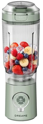 DREAME PortFresh Tragbarer Mixer,Abnehmbares Motorgehäuse, Schnellladen | 880 ml BPA-freier Mixbecher (500 ml Mixkapazität), 5 voreingestellte Funktionen, Selbstreinigungsmodus,Spülmaschinenfest,Grün