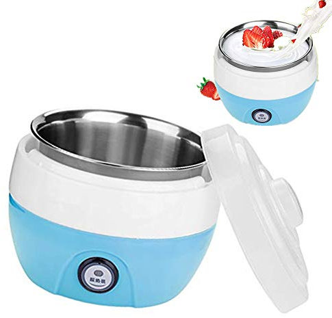 Máquina para Hacer Yogurt Máq, 220V 1.0 Litro Inoxidable Yogurtera Máquina Automática Para Hacer Yogurt Eléctrica Yogurtera Automática Herramientas de Cocina para uso Doméstica