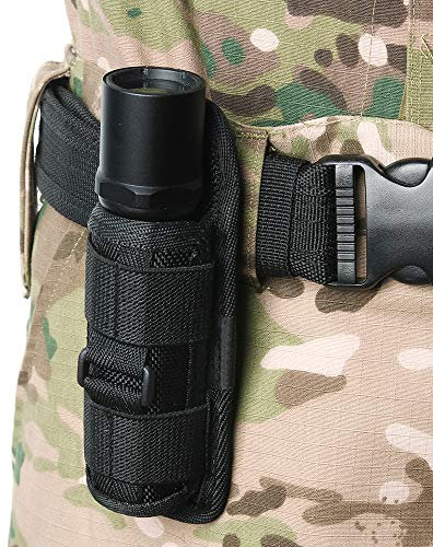 Gexgune 360 Grad drehbare Taschenlampe Tasche Led Fackel Holster Fall für Gürtel Taschenlampe Abdeckung Jagdtaschen
