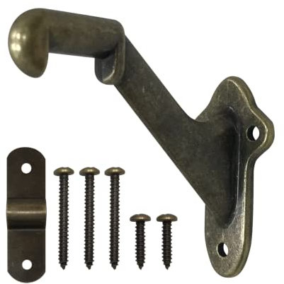 Handlauf-Halterung für Treppen, Wandmontage, antikes Messing, 3 Stück | HOWTOOL