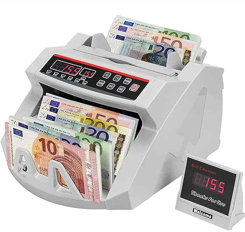 Contabanconote con doppio display macchina conta soldi rilevatore di banconote