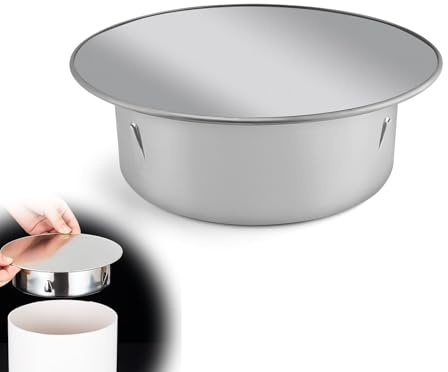 FINELYCR Coperchio del Foro per Camino, 100 mm Copertura per Tubo di Fumo in Acciaio Inox, Coperchio del Tubo Della Stufa, Adatto per la Maggior Parte dei Tubi del Forno