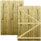 H.6ft (180cm) x W.4ft (120cm) Pressure-Treated (Tanalised) Pedestrian Garden Gate Flat Overlapping Feather Edge Boards on a Semi-Braced Timber Frame Latch & Hinge Pack Not Required
