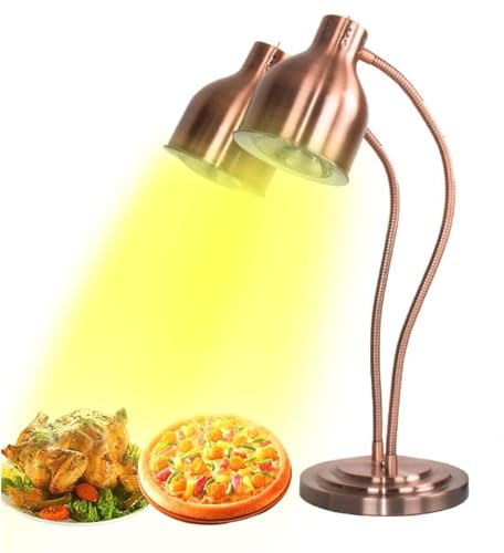 Lámpara de calor for cocina comercial, calentadores de alimentos comerciales, lámpara de calor for alimentos independiente, lámpara de conservación del calor de alimentos de 70 cm