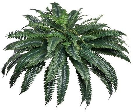 VEVOR Helechos Artificiales de Plástico, Diámetro Natural de 100-119 cm, Decoración de Pared con 88 Ramas, para Casa, Oficina y Exterior, Maceta no Incluida, 720 x 250 x 250 mm, Verde, 1 Pieza