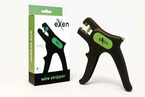 Exen Spelafili - Spelafili Automatico 0,2-6 mm², Spelacavi con Taglierina Laterale Fino a 2 mm