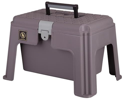 BR Putzbox für Pferde, Grau, Kunststoff, Einheitsgröße, Witterungsbeständig, Putzschürze, Zubehör, Outdoor