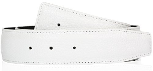 Exklusiver Hochwertiger Herren & Damen Echtleder Wendegürtel in Weiß 31mm Gürtel 105 cm