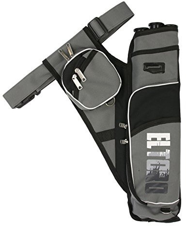 elToro Sys² - Seitenköcher inkl. Röhren und Gürtel | Farbe: Grau; Zubehör beim Bogenschießen, Bogensport, sicherer Transport von Ihren Pfeilen; Pfeil und Bogen Sport