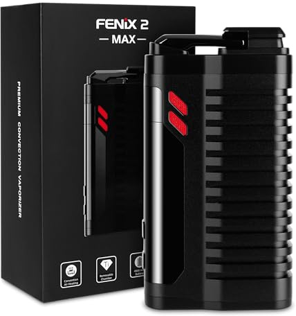 FENiX 2 MAX Vaporizzatore per erbe ed estratti | Convezione reale | Camera in titanio | Batteria da 4800 mAh | USB-C *Nero*
