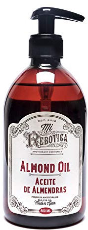 MI REBOTICA | Aceite de Almendras 500 ml | Alivia la Sensación de Sequedad | Suaviza y Protege la Piel | Emoliente y Calmante | Aceite Almendras | Aceite Corporal