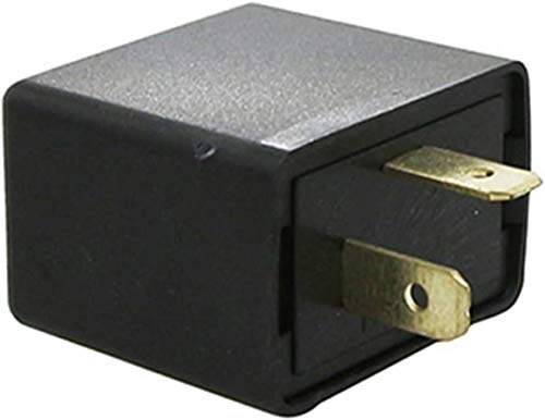 CENTRALE DE CLIGNOTANT UNIVERSELLE 12V 2x10W SANS BUZZER 2 FICHES POUR CLIGNOTANT A AMPOULE MOTO SCOOTER MOBYLETTE