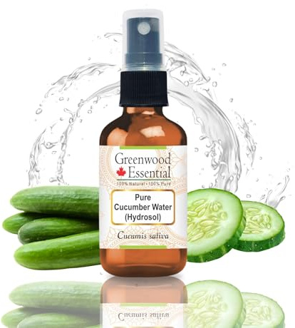 Greenwood Essential Naturreine Gurke Wasser (Hydrosol) (Cucumis sativa) 100% Naturreine Therapeutische Qualität 50ml (1,69 oz)