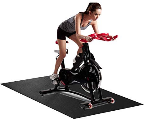 Stronrive 150 x 75cm Stoßdämpfende Schutzmatte Verschleißfeste Matte Bodenschutzmatte für Heimtrainer, Fitnessgeräte, Crosstrainer, Rudergeräte, Sportgeräte