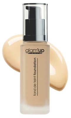 Glam'Up Paris - Fond de Teint Fluide N°1-35 ml - Beige Clair | Longue Tenue
