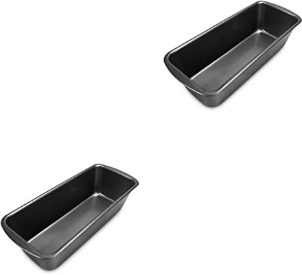 2 Set di Molde rectangular para tostadas, resistente al calor, para hornear pan, grande, negro
