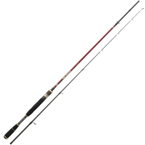 Hearty Rise Red Shadow Vertical Spin Rute 1,89m 10-40g - Spinnrute für Barsche & Zander, Vertikalrute, Angelrute