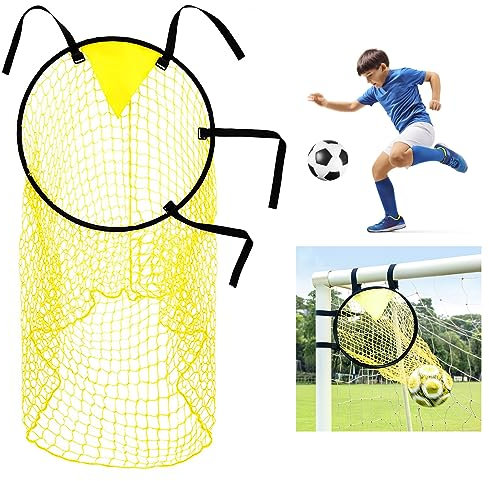 HENGBIRD Fußballtor Zielnetz 45x60cm, Nylongewebe Fußballtor mit Rahmen Tasche Zielnetz Fußballtor Zubehör Fussballnetz Zubehör für Fussball Training