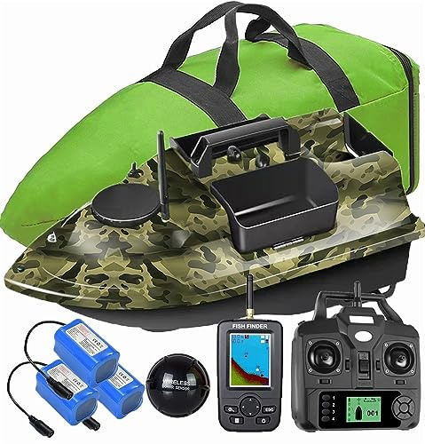 500M GPS barchino carpfishing Bait Boat Carp Hook Post barca da pesca, sensore LCD Fishfinder, con borsa, 12000mAh Batteria di grande capacità, regala antenne, eliche e altri piccoli regali, one key r