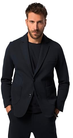 JP 1880 Flexnamic®, Giacca da Uomo, Taglie Forti, L-8XL, in Jersey, da Uomo, Taglie Forti, Fino a 8 XL 806498, Blu Navy, XXXL