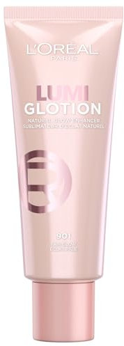 L'Oréal Paris, Illuminante Liquido, Illumina & Idrata Istantaneamente, Formula All-in-one con Burro di Karité e Glicerina, Texture Leggera, Lumi Glotion, Tonalità: 901 Fair Glow, 40 ml