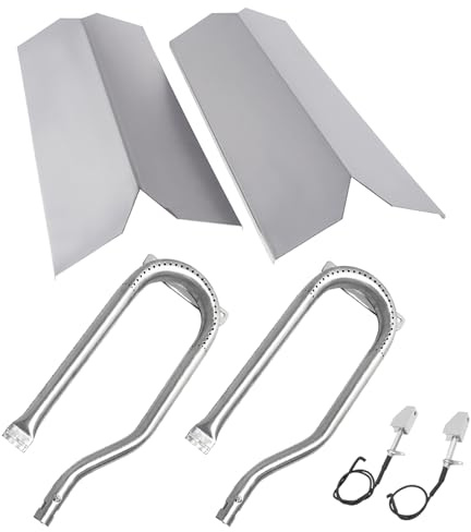 BBQration Grill Ersatzteile für Küchenhelfer 720-0891CA 720-0891 | 720-0891B 720-0891R 730-0891 730-0891B Flammenbändiger und Brenner-Set für Kitchenaid Grillersatzteile