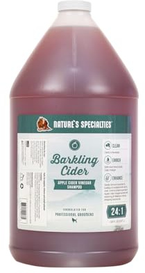 Nature's Specialties Barkling Cider Hundeshampoo - Klärendes Shampoo für Hunde & Katzen - Perfekt für Trockene, Juckende Haut - Mit Apfelessig zur Revitalisierung von Haut und Fell, 3.8L