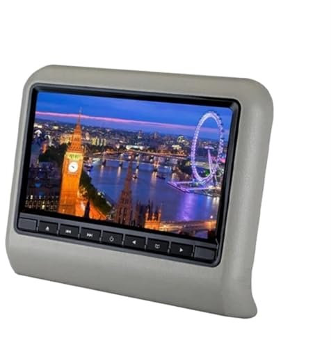 MZZYG Lecteur DVD de Voiture Écran LCD De 9 Pouces for Appui-tête De Siège De Voiture, Lecteur Multimédia Mp3/mp4, Transmetteur FM, Télécommande, Lecteur DVD, Moniteur(DVD Grey)