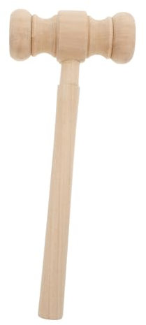 BESTonZON Judge Hammer Toy Wooden Gavel for Boys and Girls Pretend Play Role Play Solid Wood Mallet As Lawyer Costume Accessory for Childrens Hammer Toy